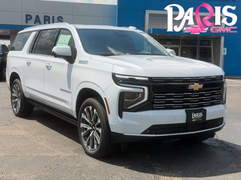 Polar White Tricoat 2026 Chevrolet Suburban High Country 4WD for sale in Paris, TX - Stock #261330