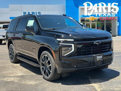 Black 2026 Chevrolet Tahoe RST 4WD for sale in Paris, TX - Stock #260888