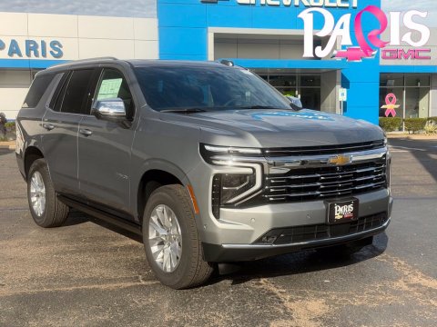 Sterling Gray Metallic 2027 Chevrolet Tahoe Premier 4WD for sale in Paris, TX - Stock #270079
