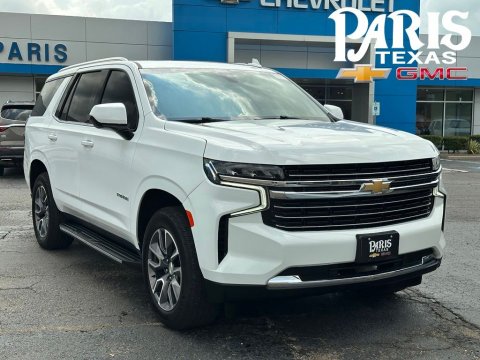 Summit White 2021 Chevrolet Tahoe LT RWD for sale in Paris, TX - Stock #260989A