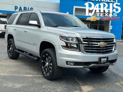 Silver Ice Metallic 2016 Chevrolet Tahoe LT 4WD for sale in Paris, TX - Stock #260534A