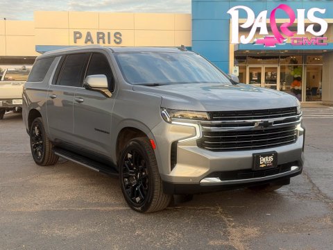 Sterling Gray Metallic 2023 Chevrolet Suburban LT 4WD for sale in Paris, TX - Stock #260528A