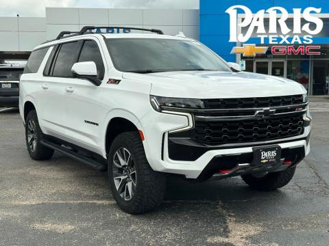 Summit White 2021 Chevrolet Suburban Z71 4WD for sale in Paris, TX - Stock #260551A