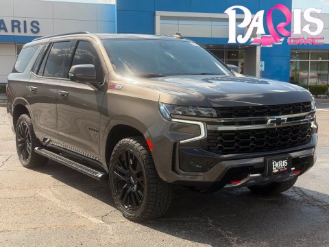 Graywood Metallic 2021 Chevrolet Tahoe Z71 4WD for sale in Paris, TX - Stock #261247A