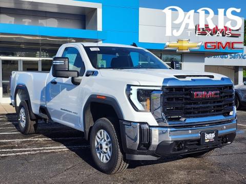  New 2025 GMC Sierra 2500HD Pro Stock#250596 Summit White 4WD 