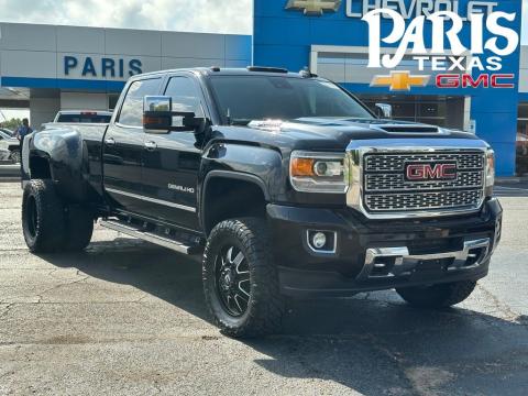 Onyx Black 2018 GMC Sierra 3500HD Denali 4WD for sale in Paris, TX - Stock #260572B