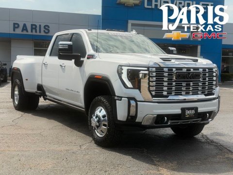 White Frost 2024 GMC Sierra 3500HD Denali 4WD for sale in Paris, TX - Stock #261035A