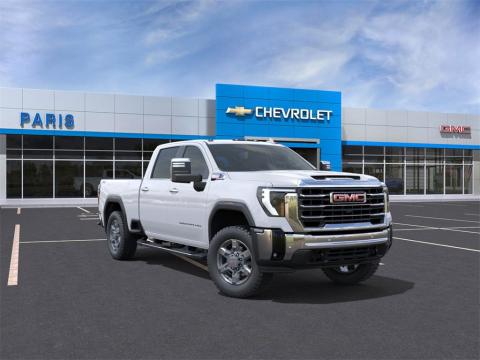  New 2025 GMC Sierra 2500HD SLT Stock#250994 Summit White 4WD 
