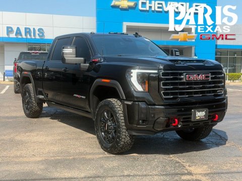 Onyx Black 2025 GMC Sierra 2500HD AT4 4WD for sale in Paris, TX - Stock #261171A