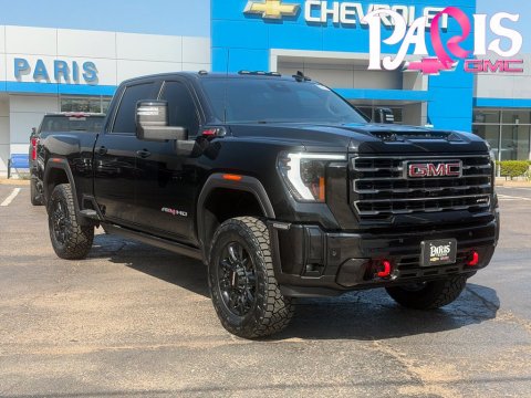 Onyx Black 2025 GMC Sierra 2500HD AT4 4WD for sale in Paris, TX - Stock #261171A