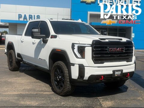 Summit White 2025 GMC Sierra 2500HD AT4 4WD for sale in Paris, TX - Stock #261097A