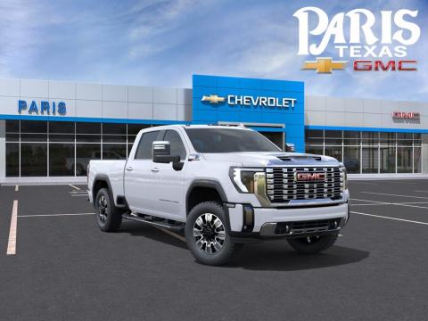 Glacier White Tricoat 2026 GMC Sierra 2500HD Denali 4WD for sale in Paris, TX - Stock #261035