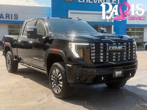 Onyx Black 2025 GMC Sierra 2500HD Denali Ultimate 4WD for sale in Paris, TX - Stock #261346A