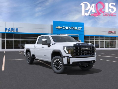 Glacier White Tricoat 2026 GMC Sierra 2500HD Denali Ultimate 4WD for sale in Paris, TX - Stock #261503
