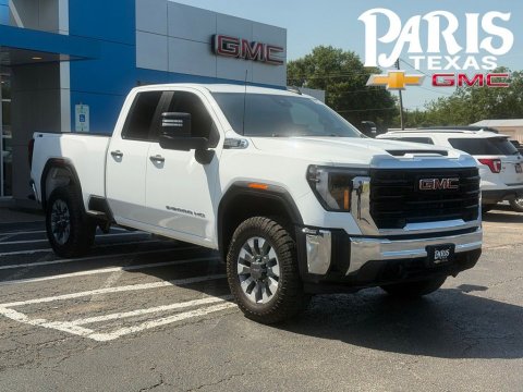 Summit White 2024 GMC Sierra 2500HD Pro 4WD for sale in Paris, TX - Stock #260939A