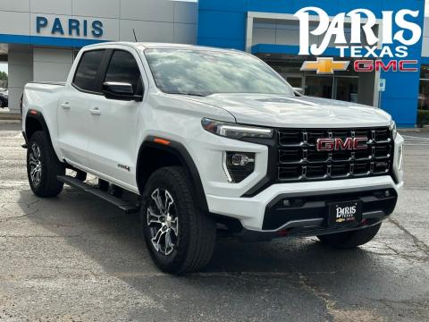 Summit White 2025 GMC Canyon AT4 4WD for sale in Paris, TX - Stock #260373A