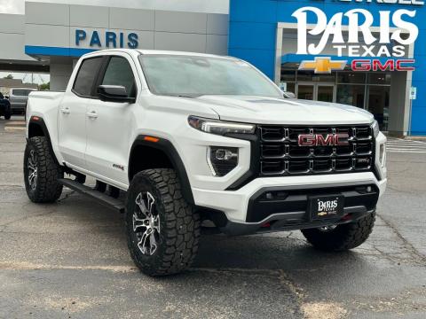 Summit White 2024 GMC Canyon AT4 4WD for sale in Paris, TX - Stock #260736A
