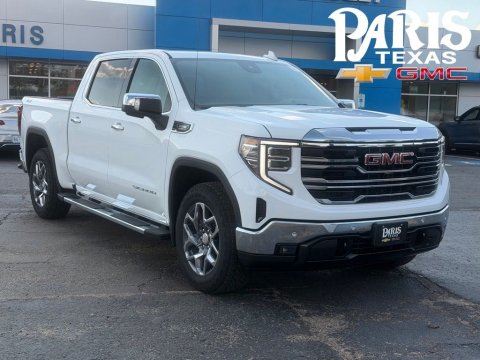 Summit White 2026 GMC Sierra 1500 SLT 4WD for sale in Paris, TX - Stock #261316
