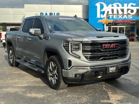 Sterling Metallic 2025 GMC Sierra 1500 SLT 4WD for sale in Paris, TX - Stock #261007A