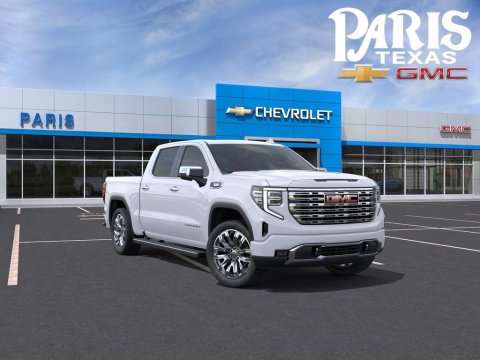 Glacier White Tricoat 2026 GMC Sierra 1500 Denali 4WD for sale in Paris, TX - Stock #261275