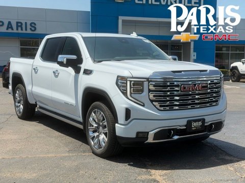 Glacier White Tricoat 2026 GMC Sierra 1500 Denali 4WD for sale in Paris, TX - Stock #261275