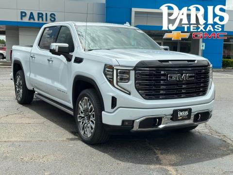Glacier White Tricoat 2026 GMC Sierra 1500 Denali Ultimate 4WD for sale in Paris, TX - Stock #260996