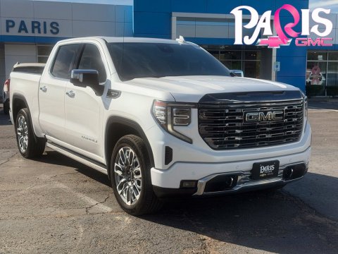 White Frost Tricoat 2024 GMC Sierra 1500 Denali Ultimate 4WD for sale in Paris, TX - Stock #261254A