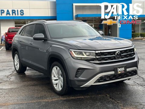 Platinum Gray Metallic 2021 Volkswagen Atlas Cross Sport 2.0T SE w/Technology FWD for sale in Paris, TX - Stock #261034A