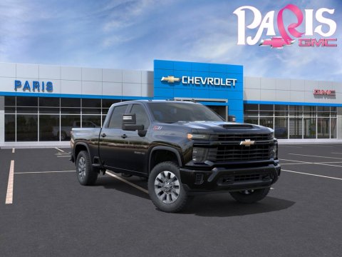 Black 2026 Chevrolet Silverado 2500HD Custom 4WD for sale in Paris, TX - Stock #261511