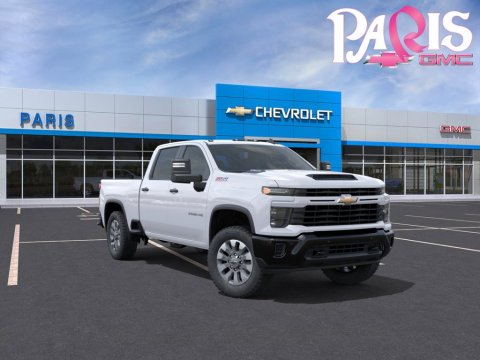 Summit White 2026 Chevrolet Silverado 2500HD Custom 4WD for sale in Paris, TX - Stock #261510