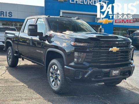 Black 2026 Chevrolet Silverado 2500HD Custom 4WD for sale in Paris, TX - Stock #260908