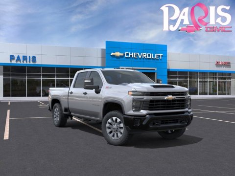 Sterling Gray Metallic 2026 Chevrolet Silverado 2500HD Custom 4WD for sale in Paris, TX - Stock #261515