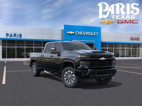 Black 2026 Chevrolet Silverado 2500HD Custom 4WD for sale in Paris, TX - Stock #261296