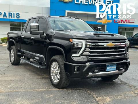 Black 2025 Chevrolet Silverado 2500HD High Country 4WD for sale in Paris, TX - Stock #B5591