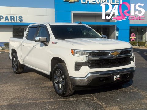 Summit White 2023 Chevrolet Silverado 1500 LT 4WD for sale in Paris, TX - Stock #B5633