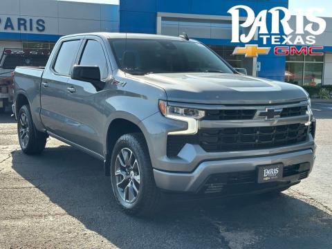 Sterling Gray Metallic 2023 Chevrolet Silverado 1500 RST 4WD for sale in Paris, TX - Stock #260739A