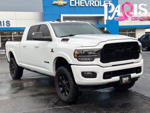 Bright White Clearcoat 2022 Ram 2500 Limited 4WD for sale in Paris, TX - Stock #B5591B