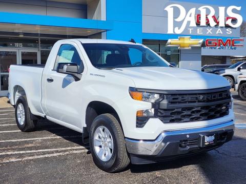  New 2025 Chevrolet Silverado 1500 WT Stock#250479 Summit White 