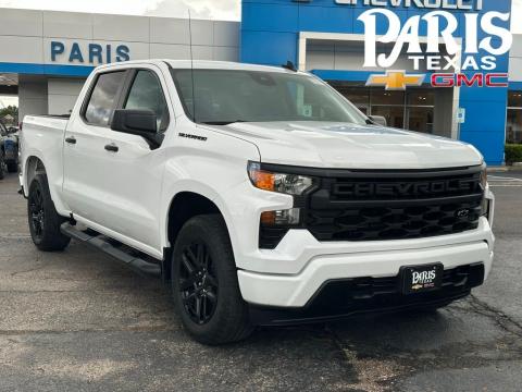 Summit White 2024 Chevrolet Silverado 1500 Custom 4WD for sale in Paris, TX - Stock #260944A