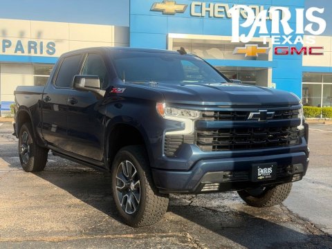 Northsky Blue Metallic 2023 Chevrolet Silverado 1500 RST 4WD for sale in Paris, TX - Stock #260783A