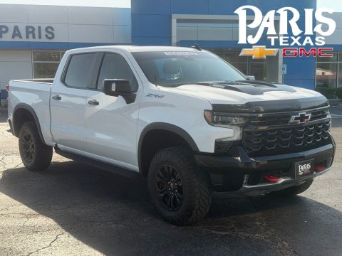 Summit White 2024 Chevrolet Silverado 1500 ZR2 4WD for sale in Paris, TX - Stock #261096A