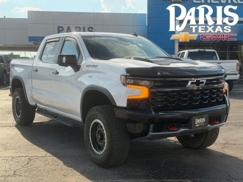 Summit White 2023 Chevrolet Silverado 1500 ZR2 4WD for sale in Paris, TX - Stock #A1054
