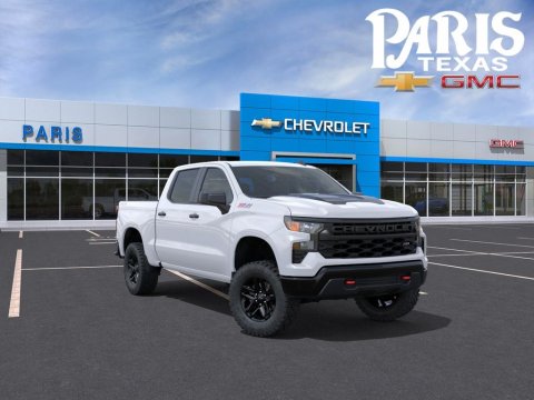 Summit White 2026 Chevrolet Silverado 1500 Custom Trail Boss 4WD for sale in Paris, TX - Stock #261389