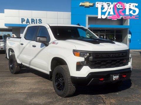 Summit White 2026 Chevrolet Silverado 1500 Custom Trail Boss 4WD for sale in Paris, TX - Stock #261389