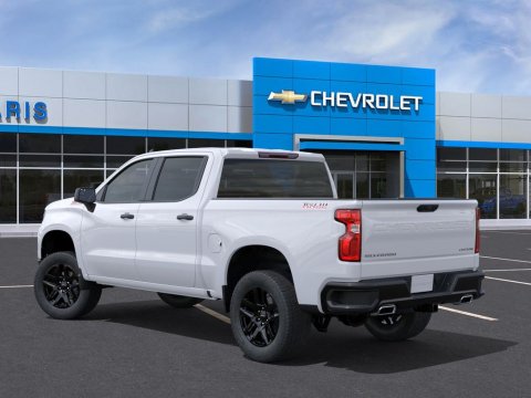 New Summit White 2026 Chevrolet Silverado 1500 Custom Trail Boss 4WD - photo 3 - Stock #261397