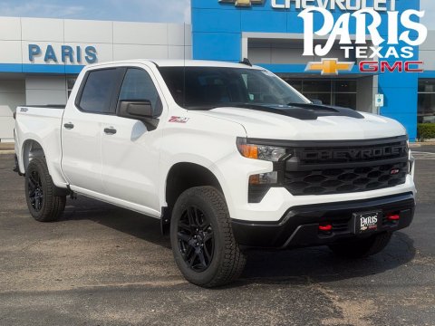 Summit White 2026 Chevrolet Silverado 1500 Custom Trail Boss 4WD for sale in Paris, TX - Stock #261397