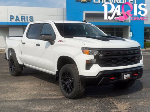 Summit White 2026 Chevrolet Silverado 1500 Custom Trail Boss 4WD for sale in Paris, TX - Stock #261397