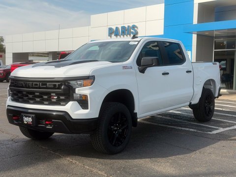 New Summit White 2026 Chevrolet Silverado 1500 Custom Trail Boss 4WD - photo 3 - Stock #261397