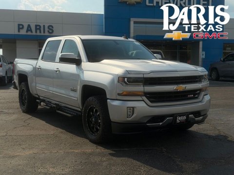 Silver Ice Metallic 2018 Chevrolet Silverado 1500 LT 4WD for sale in Paris, TX - Stock #261130A