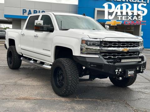 Summit White 2018 Chevrolet Silverado 1500 LTZ 4WD for sale in Paris, TX - Stock #A1066